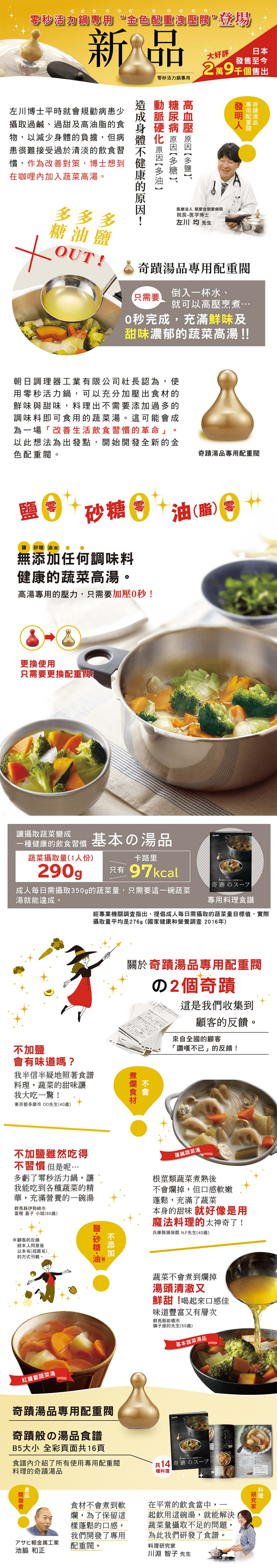 零秒活力鍋,金色配重閥